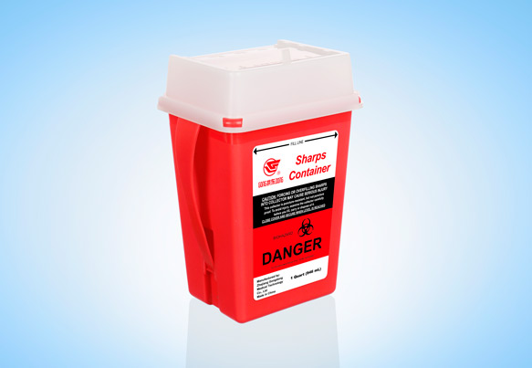 sc 01q 1 quart one handed sharps container